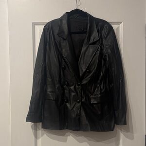 Blank NYC Black Double-Breasted Blazer new
